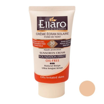 کرم ضد آفتاب Foundation Effect پوست چرب SPF30 الارو بژ طبیعی