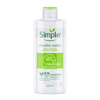 میسلار واتر سیمپل مدل Kind To Skin حجم 200 میلی لیتر میسلار واتر سیمپل مدل Kind To Skin حجم 200 میلی لیتر