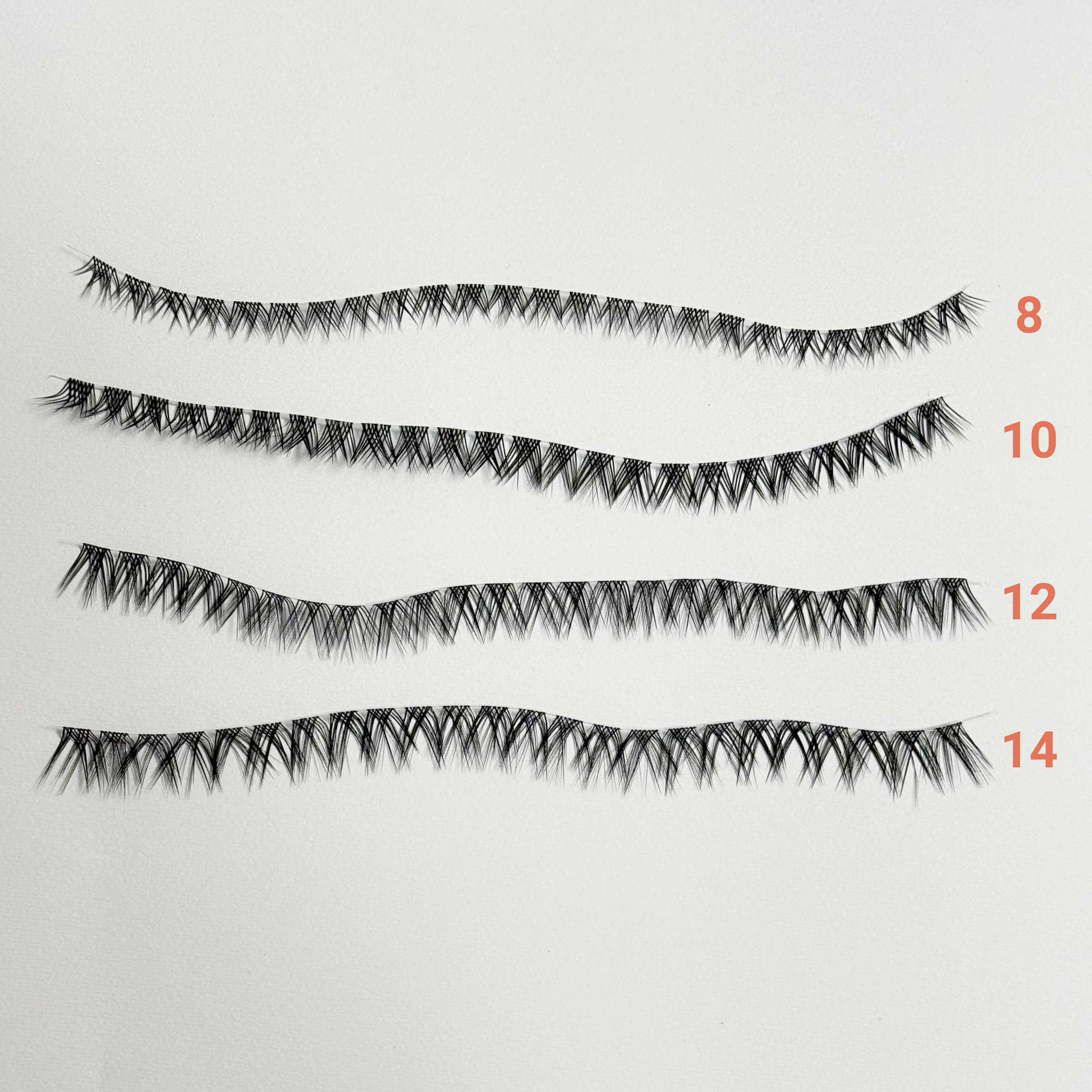 مژه ریسه ای فیشر L سایز 16 بسته 10 عددی