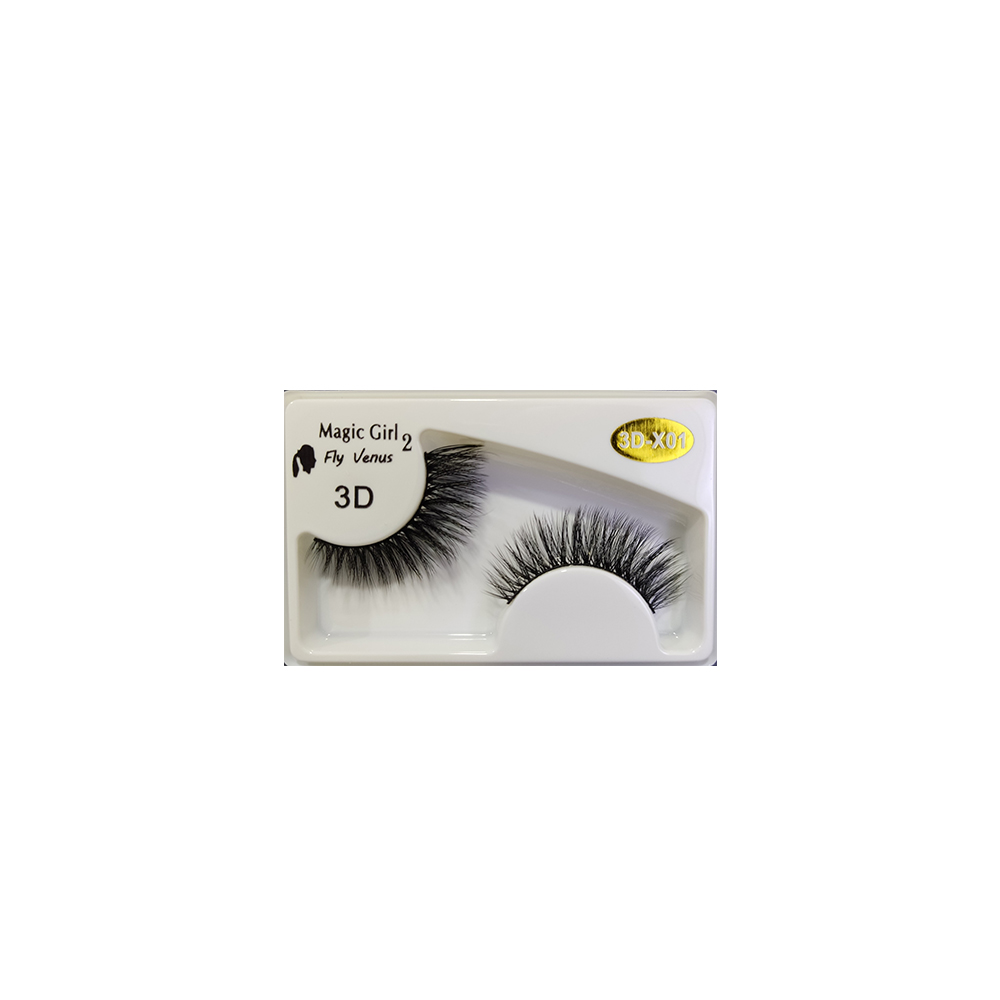 مژه مصنوعی مجیک گرل مدل 3D-X01 بسته 10 عددی