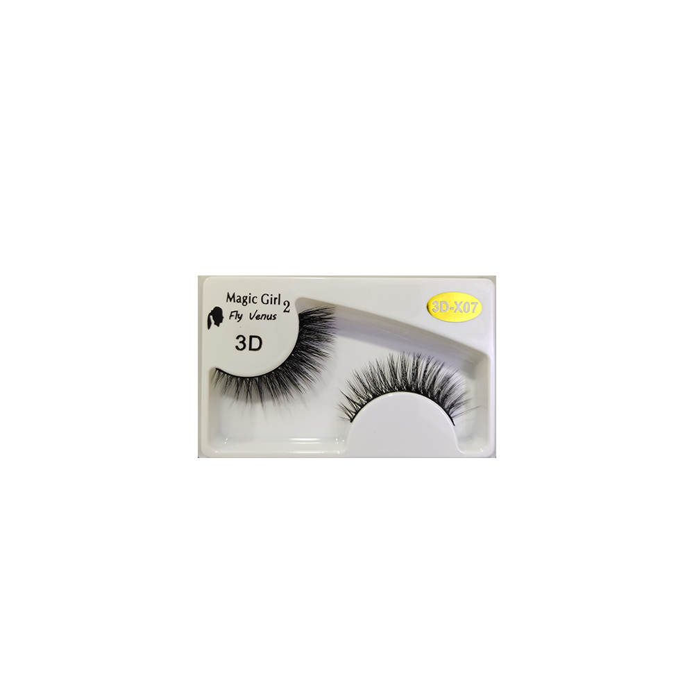 مژه مصنوعی مجیک گرل مدل 3D-X07 بسته 10 عددی