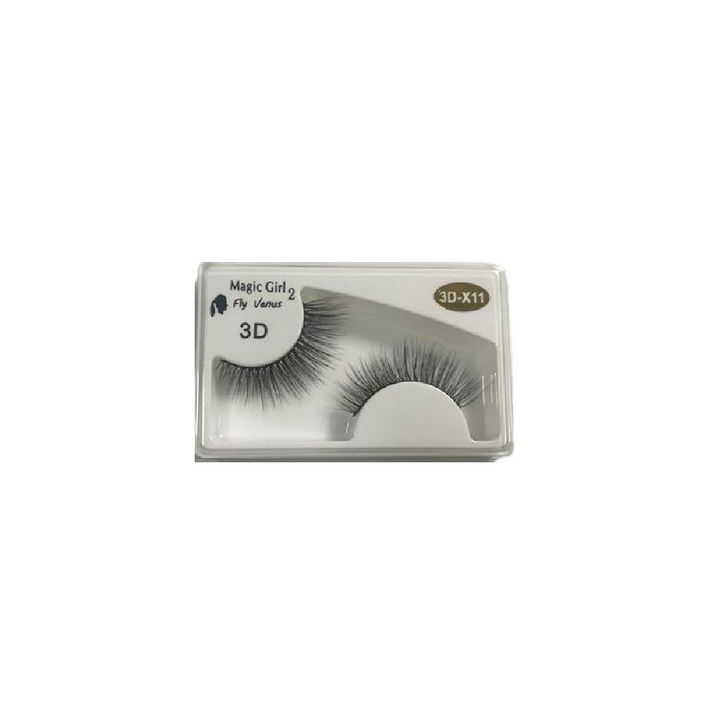 مژه مصنوعی مجیک گرل مدل 3D-X11 بسته 10 عددی