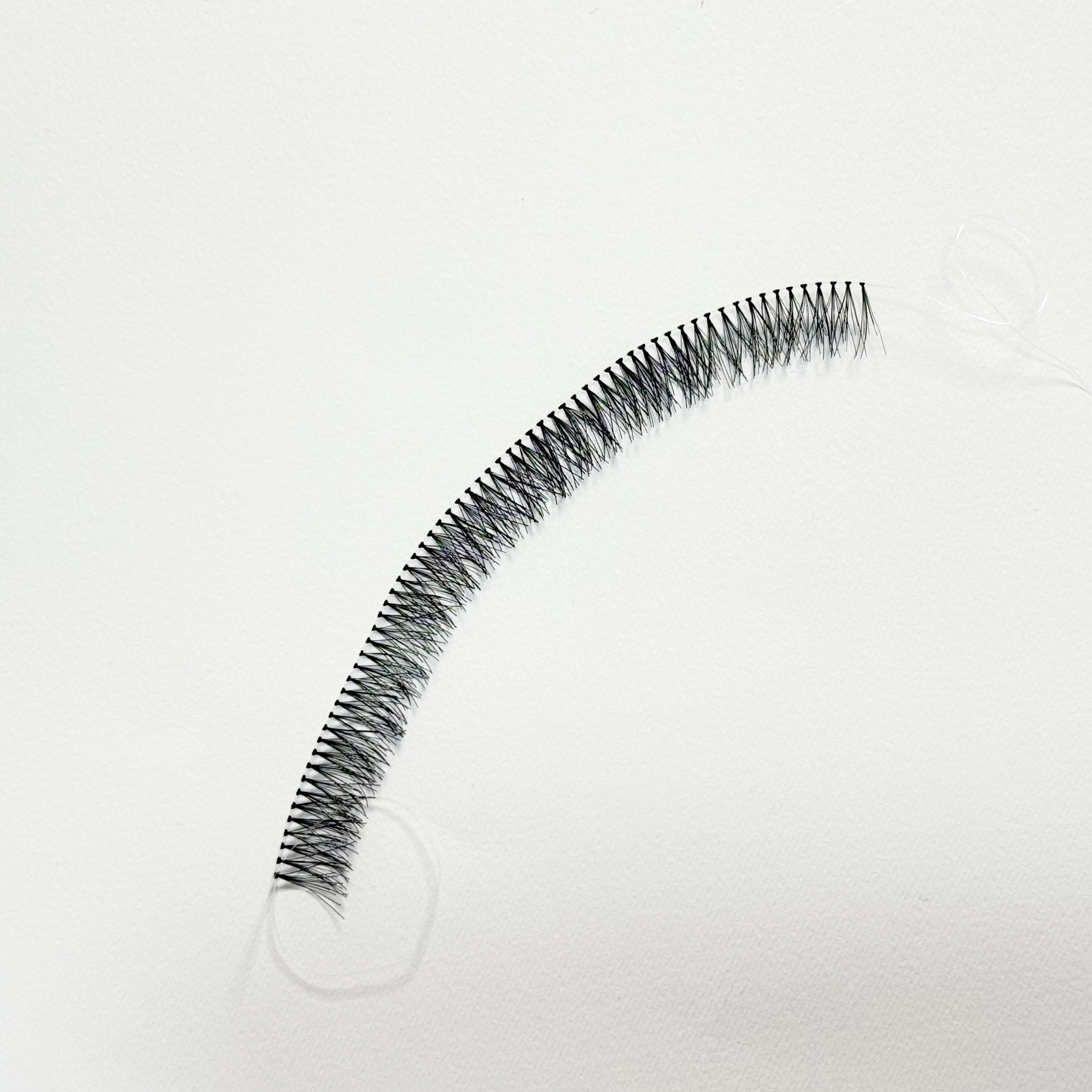 مژه ریسه ای ساده سایز 12 بسته 10 عددی