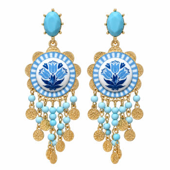 گوشواره آزورا آبی AZURA کد VL014