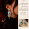 گوشواره آزورا آبی AZURA کد VL014