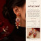 گوشواره آزورا قرمز AZURA RED کد VL015